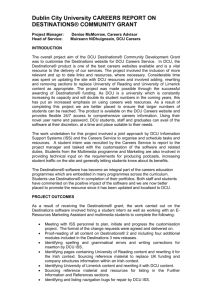 Dublin City University CAREERS REPORT ON DESTINATIONS