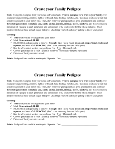 Create your Family Pedigree
