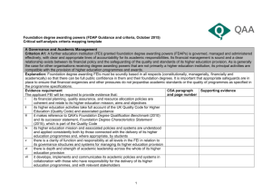 FDAP Guidance and criteria, October 2015