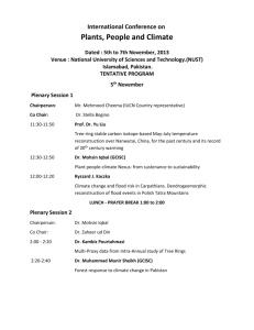 Conference Programme. - Pakistan Council for Science and