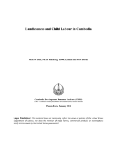 Landlessness and Child Labour in Cambodia (English, pdf