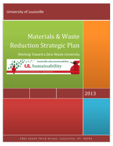 Materials & Waste Reduction Strategic Plan