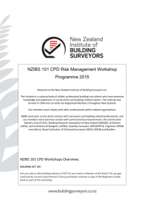 NZIBS 101 CPD Risk Management Workshop