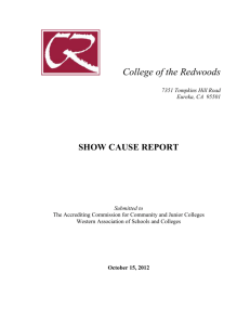 Standard III: Resources - College of the Redwoods