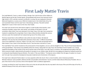 First Lady Mattie M. Travis