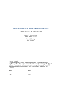 Trust Trade-off Analysis for Security Requirements Engineering