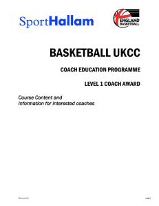 UKCC Level 1 Basketball