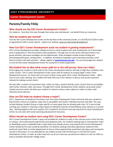 Parent FAQs - East Stroudsburg University