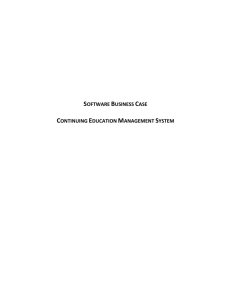 Continuing Education Management System