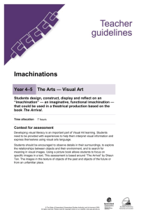 Year 5 The Arts - Visual art assessment teacher guidelines