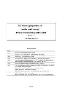 Roaming Regulation III_IP Detailed Specification (I&P)_V1