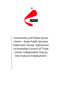 Community and Public Sector Union * State Public Services