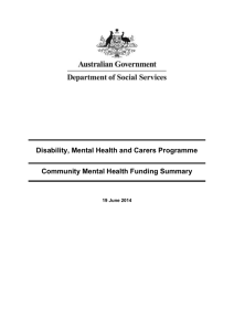 Community Mental Health - Department of Social Services