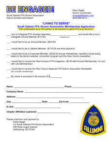 SD FFA Alumni Association Membership Form