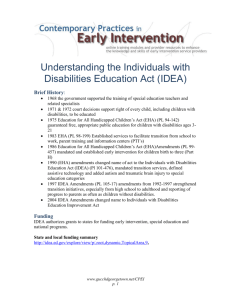Understanding the Individuals with Disabilities Education Act 2004:
