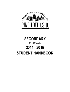 Secondary Student Handbook