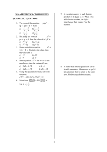 x maths workbook