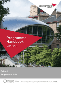 Programme Handbook Template 1516
