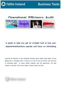 Operational efficiency audit template