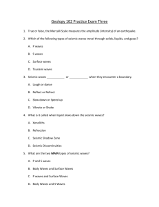 Geology 102 Practice Exam Three