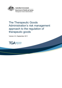 What is risk management? - Therapeutic Goods Administration