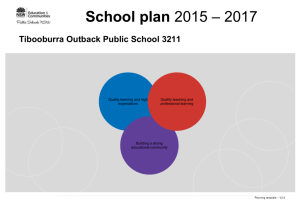 School Plan 2015-17 - Tibooburra Outback Public School