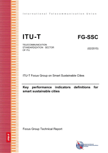 Key performance indicators definitions for smart sustainable