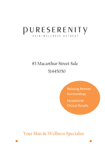 Pure Serenity Pricelist 2015