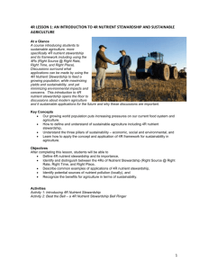 An Introduction to 4R Nutrient Stewardship and