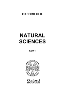 Programación Natural Sciences 1º ESO English