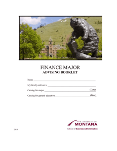 Finance Handbook - School of Business Administration