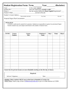 Bachelor`s Registration Form