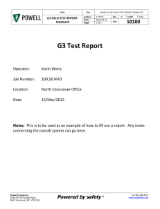 50100-1A-G3-FIELD-TEST-REPORT