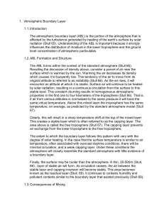Atmospheric Boundary Layer