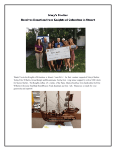 Knights of Columbus Donation