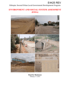 Ethiopia: Second Urban Local Government Development Program