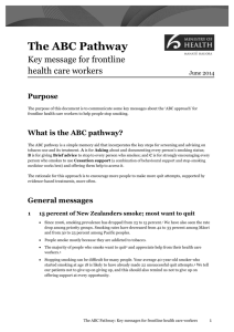 The ABC Pathway: Key messages for frontline