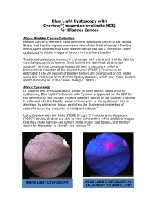 Blue Light Cystoscopy with Cysview Fact Sheet
