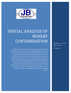 The Spatial Analysis of Winery Contamination project