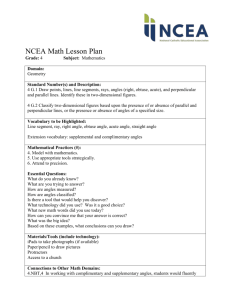 NCEA Math Lesson Plan Grade: 4 Subject: Mathematics Domain