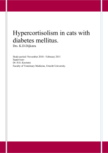 Hypercortisolism in cats with diabetes mellitus.