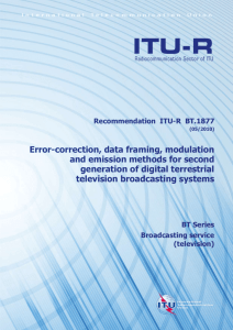 RECOMMENDATION ITU-R BT.1877 - Error