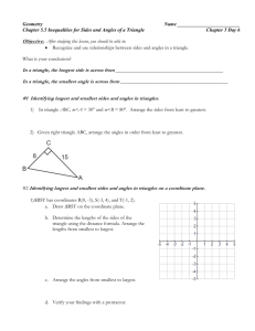 Triangle Inequality Application and Practice