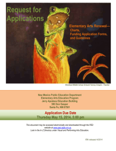 2014-2015 Fine Arts Education Act (FAEA) Renewal Application