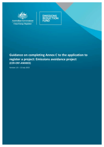Guidance on completing Annex C to the