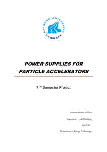 Power Supplies for Particle Accelerators