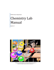 Chemistry Lab Manual