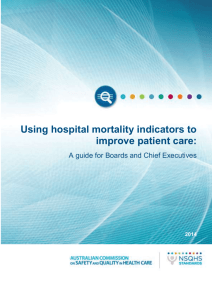 Using hospital mortality indicators to improve patient care – A guide