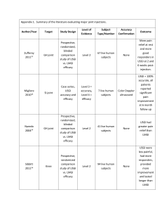 Appendix 1. Summary of the literature evaluating major joint