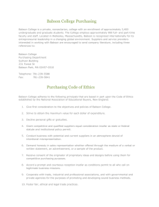 Purchasing Code of Ethics A